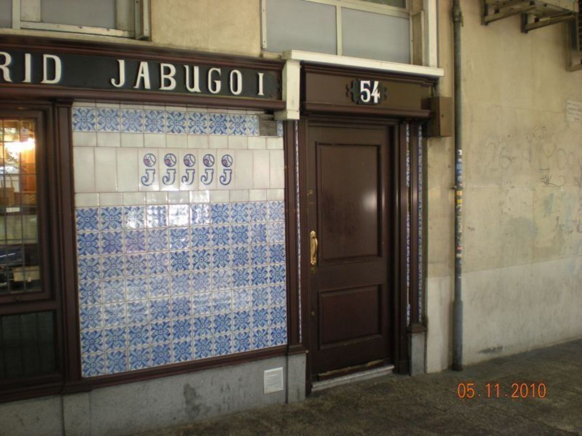 Proyecto de actividad de restaurante El Jabugo en Madrid